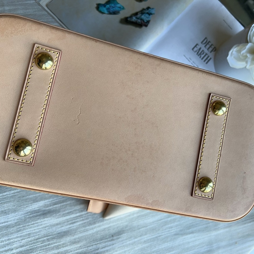 Louis Vuitton Monogram Satchel with Tan Accents - Picture 6 of 7